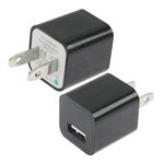 Caricabatterie USB spina USB, Caricatore USB con spina americana (nero)