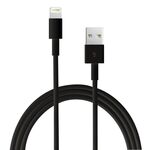 Cavo di sincronizzazione USB di alta qualità da 1 m per iPhone, iPad, compatibile con iOS 15.5 (nero)