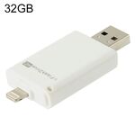 32 GB I-Flash Driver HD U disk USB Drive Memory Stick per iPhone / iPad / iPod Touch (bianco)