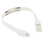 Cavo di ricarica dei dati di sincronizzazione del braccialetto indossabile per iPhone, iPad, lunghezza: 24 cm (bianco)