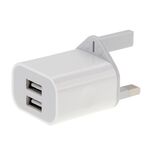 Adattatore per caricabatterie USB da 2 porte 5V 2A, Adattatore per caricabatterie USB a 2 porte 5V 2A (bianco)