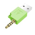 Adattatore per caricatore dock dati USB, Per iPod shuffle 3rd / 2nd USB Data Dock Charger Adapter, lunghezza: 4,6 cm (verde)
