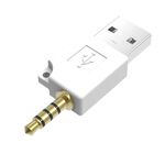 Adattatore per caricatore dock dati USB, Per iPod shuffle 3rd / 2nd USB Data Dock Charger Adapter, lunghezza: 4,6 cm (bianco)