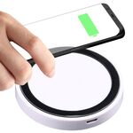 Pad di ricarica wireless standard del Qi universale (bianco + nero)