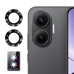 Per Redmi Turbo 4 Pro ENKAY Hat-Prince 9H Pellicola in vetro temperato per fotocamera posteriore in lega di alluminio (nero)
