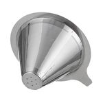 Filtro per caffè in acciaio inossidabile 304, riutilizzabile, per macchine da caffè a goccia/versamento, specifiche: 2-4 tazze
