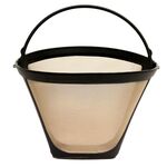 Filtro di ricambio per macchine da caffè americano, universale, a maglie ultra fini, con manico resistente (oro)