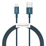 Baseus Superior Series CALYS-C03 2.4A USB to 8 Pin Interface Fast Charging Data Cable, Cable Length:2m(Blue)