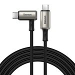 Baseus Catpn-01 100 W 5A PD3.1 Gen2 USB-C / Type-C a USB-C / Type-C HD STEM SCREEN COAXIAL HAMPER Cavo, lunghezza del cavo: 1,5 m (nero)