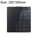 Piastra di stampa per stampante 3D bifacciale in fibra di carbonio PET e film diamantato PEO, dimensioni: 300x300 mm