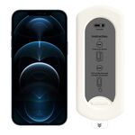 Pellicola in vetro temperato antipolvere per iPhone 12 Pro Max, facile da installare, con scatola