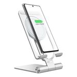 NILLKIN 2 in 1 15W PoweHold Mini caricatore wireless verticale pieghevole staccabile supporto per cellulare (argento)