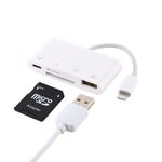 NK-108L 8 pin a USB + scheda TF + adattatore per lettore di schede SD, compatibile con IOS 9.1 e sistemi superiori