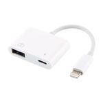 NK101 Adattatore per lettore di fotocamera da 8 pin a USB, compatibile con IOS 9.1 e sistemi superiori
