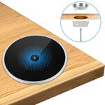 Caricabatterie wireless integrato da tavolo ultrasottile S50 da 15 W incorporato