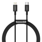 Baseus Superior Series CATLYS-A01 PD 20W USB-C / Type-C to 8 Pin Interface Fast Charging Data Cable, Cable Length: 1m(Black)