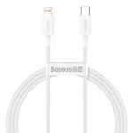 Baseus Superior Series CATLYS-A02 PD 20W USB-C / Type-C to 8 Pin Interface Fast Charging Data Cable, Cable Length: 1m(White)