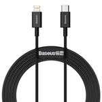 Baseus Superior Series CATLYS-C01 PD 20W USB-C / Type-C to 8 Pin Interface Fast Charging Data Cable, Cable Length: 2m(Black)
