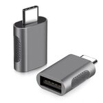 2 PCS SBT-158 USB-C / Type-C maschio a USB 3.0 Adattatore in lega di zinco femminile (nero)