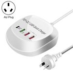 WLX-T3P 4 in 1 PD + QC Multi-Function Smart Charging USB Caricabatterie USB (Plug AU)