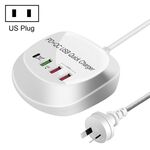 WLX-T3P 4 in 1 PD + QC Multi-Function Smart Fast Charging USB USB (spina USA)