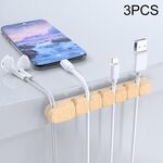 HG2715 3 PCS 7 fori Desktop Charging Data Cable Cable Organizer Avvolgitore