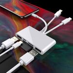 NK-1032 Pro 5 in 1 8 pin + Type-C / USB-C + USB + TF Card + SD Card Adattatore per lettore di fotocamera multifunzione
