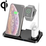 Caricabatterie wireless verticale W30 QI per telefoni cellulari e Apple Watch e AirPods e Apple Pencil, con supporto per telefono regolabile (nero)