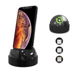 XBX-018 Supporto di ricarica per telefono multifunzione a 8 pin + USB-C / Type-C + Micro USB 3 in 1 (nero)