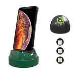 XBX-018 Supporto di ricarica per telefono multifunzione a 8 pin + USB-C / Type-C + Micro USB 3 in 1 (verde)