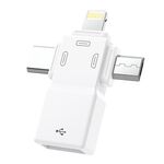 Adattatore USB 2.0 a 8 pin + USB-C / Type-C + Micro USB OTG