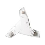919 3 in 1 USB + USB-C / Type-C + 8 pin Interfacce Lettore di schede TF / SD con OTG