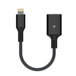 Cavo adattatore da 8 pin a USB OTG, adatto per sistemi superiori a IOS 13 (nero)