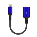 Cavo adattatore da 8 pin a USB OTG, adatto per sistemi superiori a IOS 13 (blu)