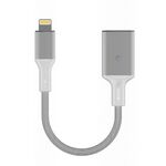Cavo adattatore da 8 pin a USB OTG, adatto per sistemi superiori a IOS 13 (argento)