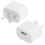 Adattatore per caricabatterie USB con spina AU, Adattatore per caricabatterie USB con spina AU (bianco)