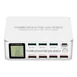 818D 8 in 1 Supporto per presa intelligente per stazione di ricarica USB multifunzione