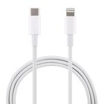 20W 9V / 2A 1M USB-C / Type-C a 8 pin Cavo di ricarica rapida per iPhone, iPad, Lunghezza del cavo: 1M (bianco)