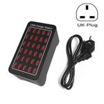 XLD-A7 150W 30 PORTE USB PORTE Fast Charger Station Caricabatterie intelligente, AC 110-240V, Taglia Plug: Plug del Regno Unito