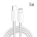 XJ-61 12W USB-C / Type-C a 8 Pin PD Cavo di ricarica rapido, lunghezza del cavo: 1m