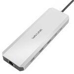 WAVLINK UMD309 Dual HD PD100W 10 Gbps USB-A USB-C Docking Station 10 in 1 HUB