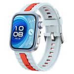 Cinturino in silicone bicolore a righe verticali per Huawei Watch Fit 4 / Fit 4 Pro / Fit 3 (blu e rosso)