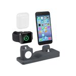 Supporto di ricarica per telefono cellulare per iPhone / Apple Watch / AirPods (nero)