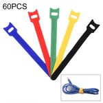 60 pezzi a forma di tavo a forma di T Cintura in nylon winder fibbia, lunghezza: 20 cm (colore casuale di colore)