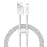 BASEUS CALD000402 Dynamic Series 2.4A USB a 8 Pin Cavo di ricarica rapido per ricarica veloce, lunghezza del cavo: 1m (bianco)