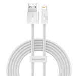 BASEUS CALD000502 Dynamic Series 2.4a USB a 8 Pin Cavo di ricarica veloce Cavo di ricarica rapido, lunghezza del cavo: 2m (bianco)