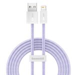 BASEUS CALD000505 serie dinamica 2.4A USB a 8 pin Cavo di ricarica rapido per ricarica veloce, lunghezza del cavo: 2m (viola)
