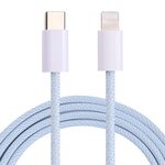 12W PD USB-C / Type-C a 8 pin cavo dati, lunghezza del cavo: 1m (blu)