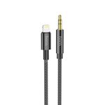 HOCO UPA19 Cavo di conversione audio digitale a 8 pin, lunghezza: 1m (nero)