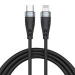 ADC-008 30W USB-C / Type-C a 8 Pin Cavo di pagamento veloce Cavo di carica, lunghezza del cavo: 1m (nero nero)